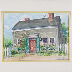 Barbara Kauffman-Locke Watercolor on Paper “Li’l Grey Lady”
