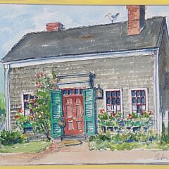 Barbara Kauffman-Locke Watercolor on Paper “Li’l Grey Lady”
