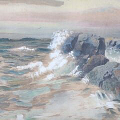 Charles George Copeland Watercolor on Paper “New England Seascape”