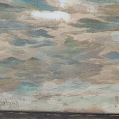 Charles George Copeland Watercolor on Paper “New England Seascape”