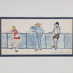 Barbara Kauffman-Locke Watercolor on Paper “Looking Back”