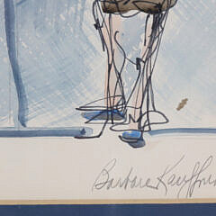 Barbara Kauffman-Locke Watercolor on Paper “Looking Back”