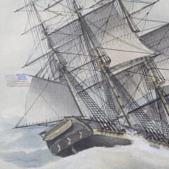 Edward J. Russell Watercolor on Paper “Portrait of the Brigateer John”