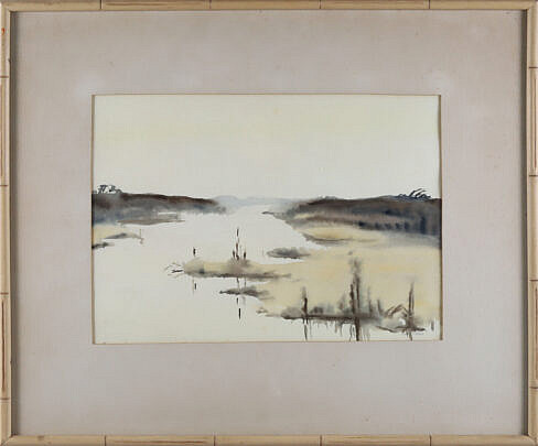 45-5462 D+R Beer Watercolor Miacomet Pond A_IMG_9083