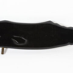 Black Painted Carved Sperm Whale Weathervane