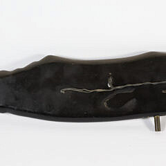 Black Painted Carved Sperm Whale Weathervane