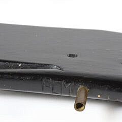 Black Painted Carved Sperm Whale Weathervane