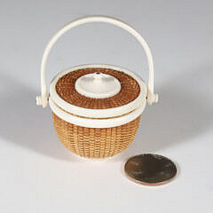46-5466 Nap Plank Miniture Round Nantucket Basket A IMG_9851