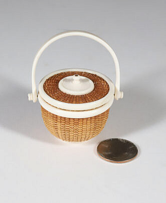 46-5466 Nap Plank Miniture Round Nantucket Basket A IMG_9851