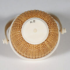 Nap Plank Miniature Round Covered Nantucket Basket