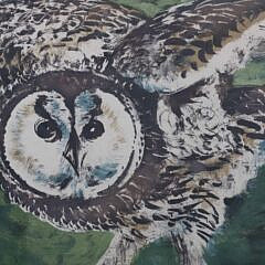 Hans Erni Limited Edition 5-Color Lithograph “Hibou”, circa 1959