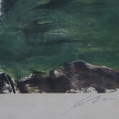 Hans Erni Limited Edition 5-Color Lithograph “Hibou”, circa 1959