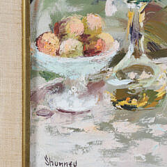 Andrew Shunney Oil on Canvas “Portrait of a Young Lady,” circa 1960