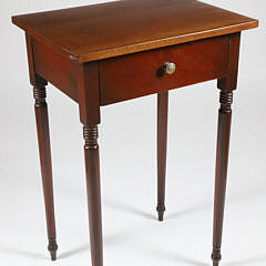 American Mahogany One Drawer Work Stand Circa 1820
