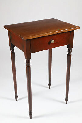 American Mahogany One Drawer Work Stand Circa 1820