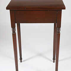 American Sheraton Mahogany One Drawer Work Stand, circa 1820