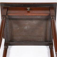 American Sheraton Mahogany One Drawer Work Stand, circa 1820