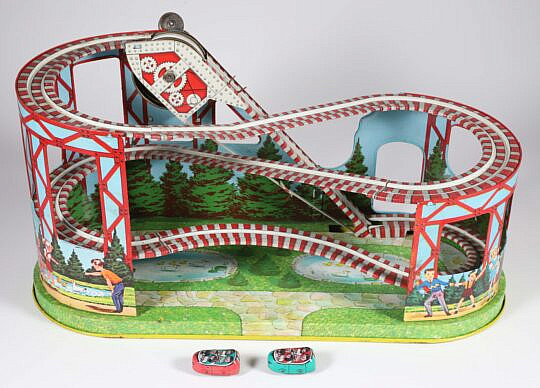 51-5385 J Chein Antique Toy Rollercoaster A IMG_9991