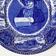 NHA Billy Bowen Blue and White Nantucket Collectors Plate