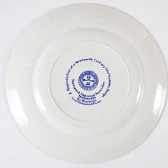 NHA Billy Bowen Blue and White Nantucket Collectors Plate