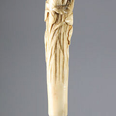 Antique Japanese Signed Walking Stick, 19th Century