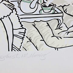 George Davis Limited Edition Lithograph “House Guest, 1st Morning”, Edition #42/100