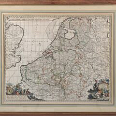 Amsterdam Map "17 Provinces Des Pays-Bas"