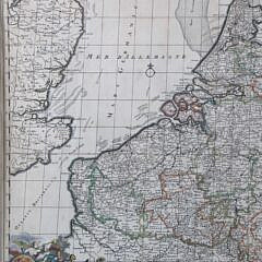 Historical Map of Amsterdam Created by Cartographer Alexis Hubert Jaillot