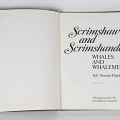 77-4820 Scrimshaw + Scrimshander Book by Norman Flayderman A_IMG_9174