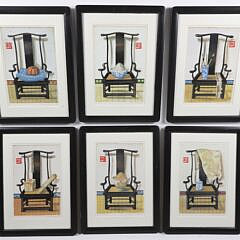 8-5479 Six Michel Lablais Lithos Asian Chairs A_IMG_9173