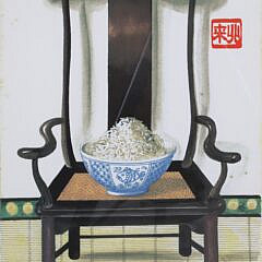 Set of Six Michel Lablois Limited Edition Lithographs “Asian Chair Series”