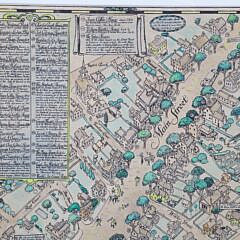 Tony Sarg Print “Residential Main St. Nantucket Mass. 1937”