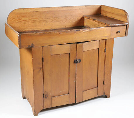 American Shaker Pine Dry Sink 19th Century