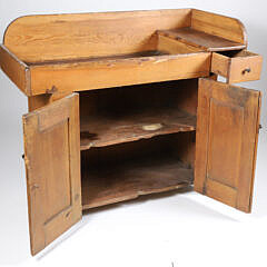 American Mt. Lebanon New York Shaker Pine Dry Sink, circa 1830-40