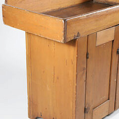 American Mt. Lebanon New York Shaker Pine Dry Sink, circa 1830-40