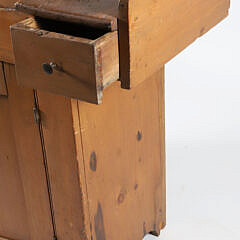 American Mt. Lebanon New York Shaker Pine Dry Sink, circa 1830-40