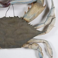 Contemporary Polychromed Wood Crab