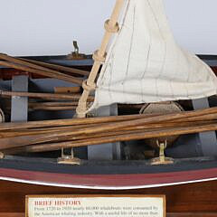 Contemporary Model of a Whaleboat, Fully Outfitted