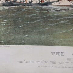Currier & Ives Print “The Great Ocean Yacht Race, Between the Henrietta, Fleetwing & Vesta”, circa 1866