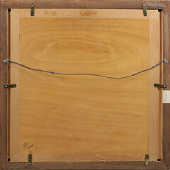 Oil on Wood Panel “Aubusson Design”