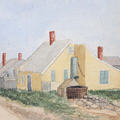 Watercolor on Paper “Corners Sconset”, 19th Century