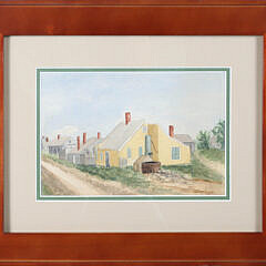 Watercolor on Paper "Corners Sconset" 19th Century