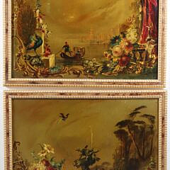19-5479 Pair of Venetian Scene Painted A IMG_9904
