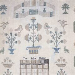 Elizabeth Oaks Aged 8 1848 School Girl Sampler