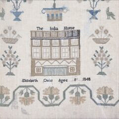 Elizabeth Oaks Aged 8 1848 School Girl Sampler
