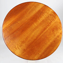 Stephen Swift Round Cherry Dining Table and Set of Four Pomfret Windsor Dining Chairs