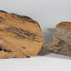 Two R. Monk Polychromed Wood Sculptures of Puffins