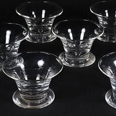 Set of Ten Steuben Glass Dessert Cups
