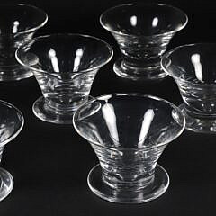 Set of Ten Steuben Glass Dessert Cups