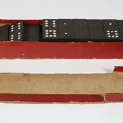Antique Set of “Double Nine” Dominoes in Original Box
